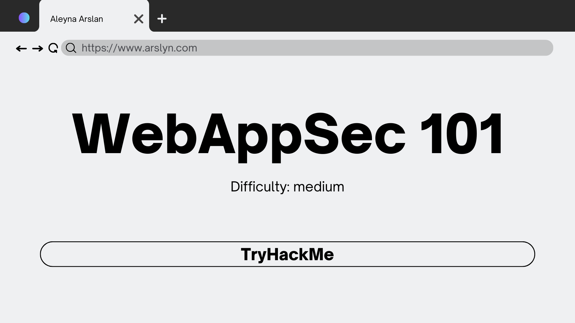 WebAppSec 101